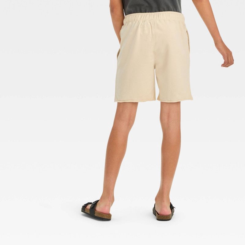 slide 3 of 4, Boys' Skateboard 'Above Knee' Graphic Pull-On Shorts - Cat & Jack™ Off-White M, 1 ct