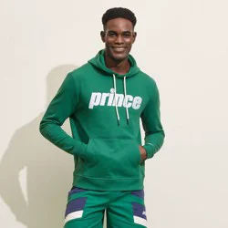 Prince Sports Prince Pickleball Men's Fleece Hooded Pullover Sweatshirt - Green XL