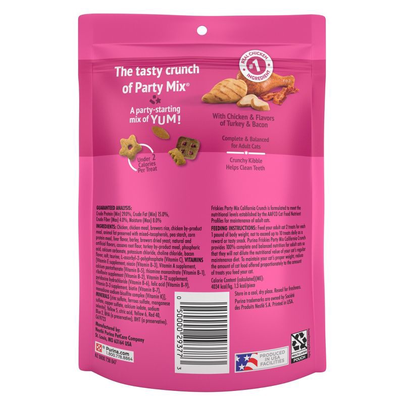 slide 2 of 11, Friskies All Ages Crunchy Cat Treats with Chicken & Bacon Flavor - 6oz, 6 oz