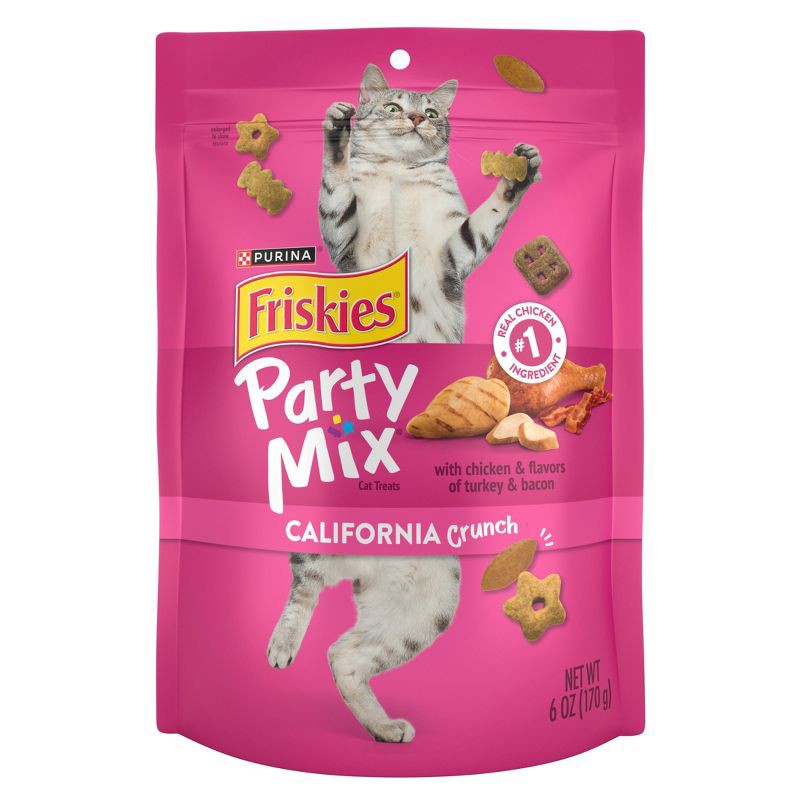 slide 1 of 11, Friskies All Ages Crunchy Cat Treats with Chicken & Bacon Flavor - 6oz, 6 oz