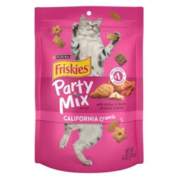Friskies All Ages Crunchy Cat Treats with Chicken & Bacon Flavor - 6oz