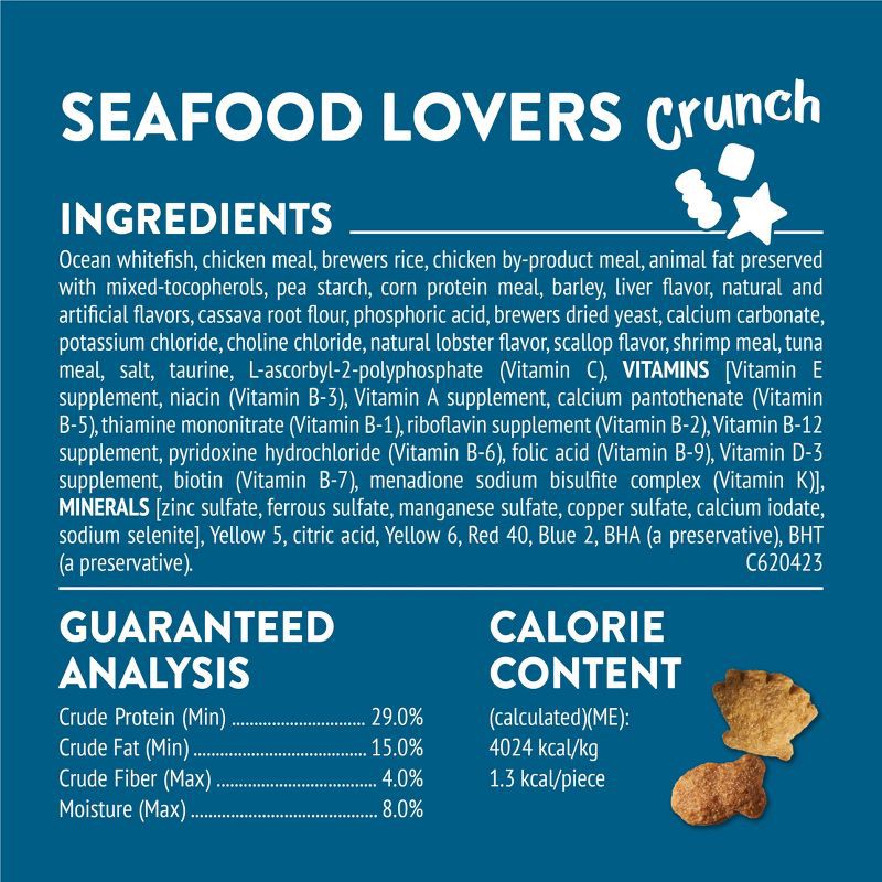 slide 6 of 11, Friskies All Ages Seafood Flavor Crunchy Cat Treats - 6oz, 6 oz