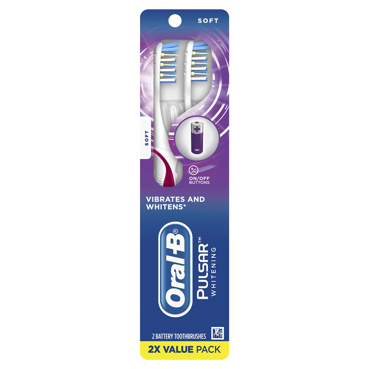 slide 1 of 1, Oral B Pulsar 3D White Advance 35S, 2 ct