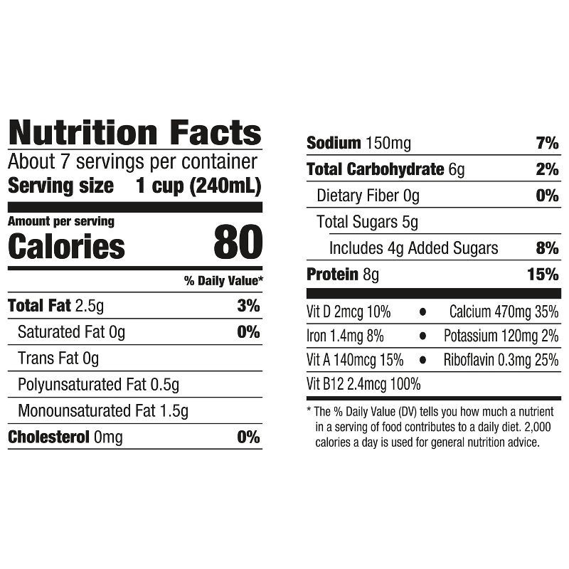 slide 10 of 10, Silk Almond Milk Protein Original - 59 fl oz, 59 fl oz