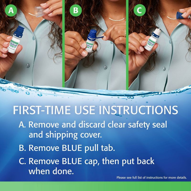 slide 6 of 13, Refresh Tears PF Preservative-Free Artificial Tears Lubricant Eye Drops - 0.33 fl oz (10 mL), 0.33 fl oz, 10 ml