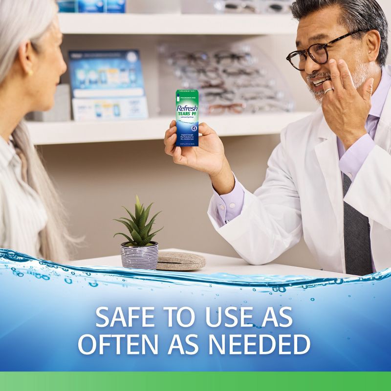 slide 8 of 13, Refresh Tears PF Preservative-Free Artificial Tears Lubricant Eye Drops - 0.33 fl oz (10 mL), 0.33 fl oz, 10 ml