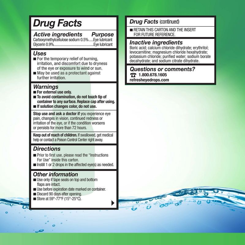 slide 9 of 13, Refresh Tears PF Preservative-Free Artificial Tears Lubricant Eye Drops - 0.33 fl oz (10 mL), 0.33 fl oz, 10 ml