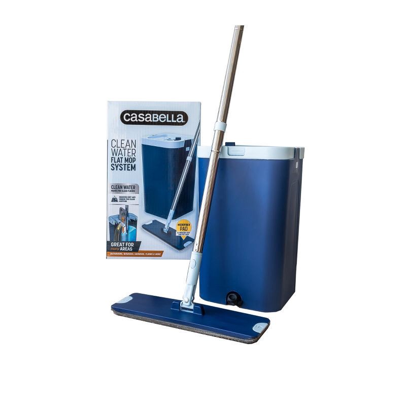 slide 1 of 9, Casabella Clean Water Flat Mop Bucket, 1 ct