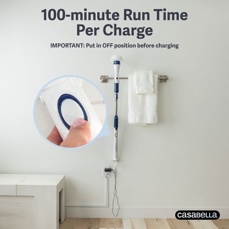 slide 6 of 11, Casabella Power Spin Scrubber, 1 ct