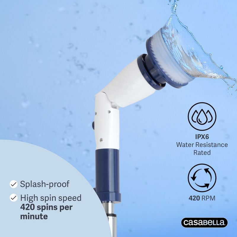 slide 7 of 11, Casabella Power Spin Scrubber, 1 ct