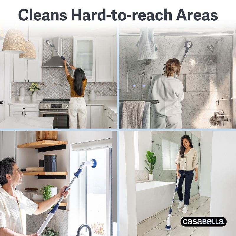 slide 8 of 11, Casabella Power Spin Scrubber, 1 ct