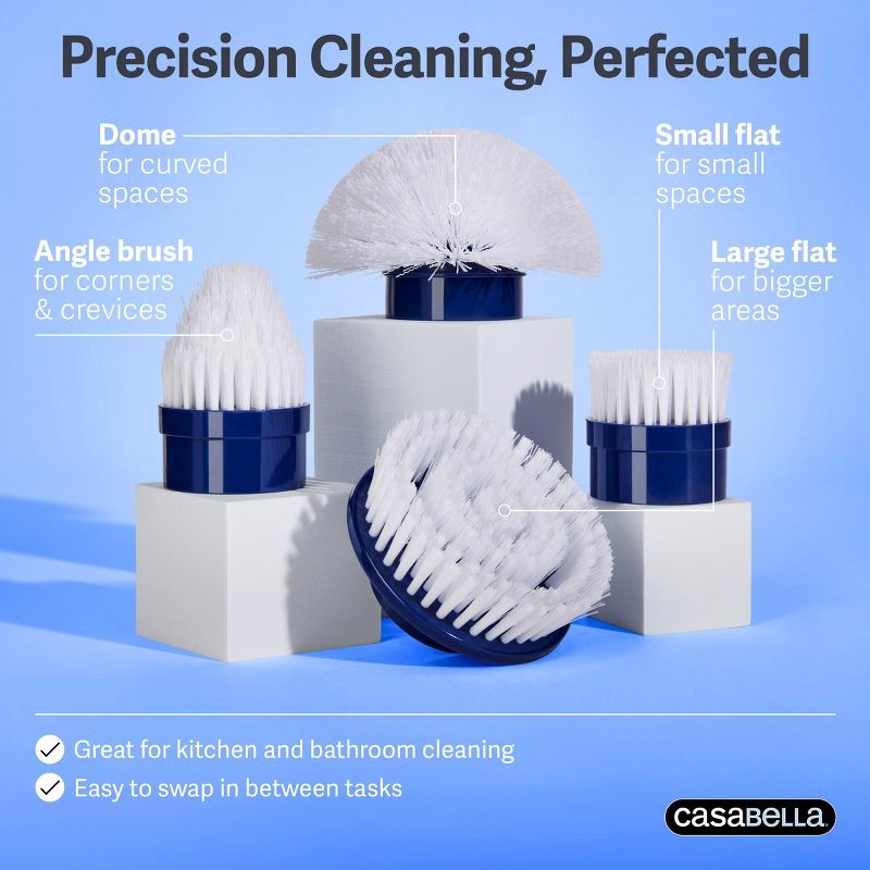 slide 9 of 11, Casabella Power Spin Scrubber, 1 ct