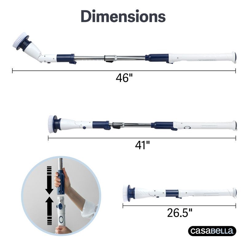 slide 10 of 11, Casabella Power Spin Scrubber, 1 ct