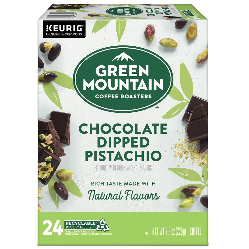 slide 3 of 8, Green Mountain Chocolate Dipped Pistachio Light Roast Coffee Pods - 24ct, 7.9 oz, 24 ct
