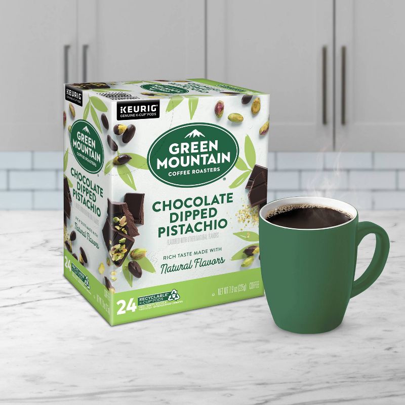 slide 5 of 8, Green Mountain Chocolate Dipped Pistachio Light Roast Coffee Pods - 24ct, 7.9 oz, 24 ct
