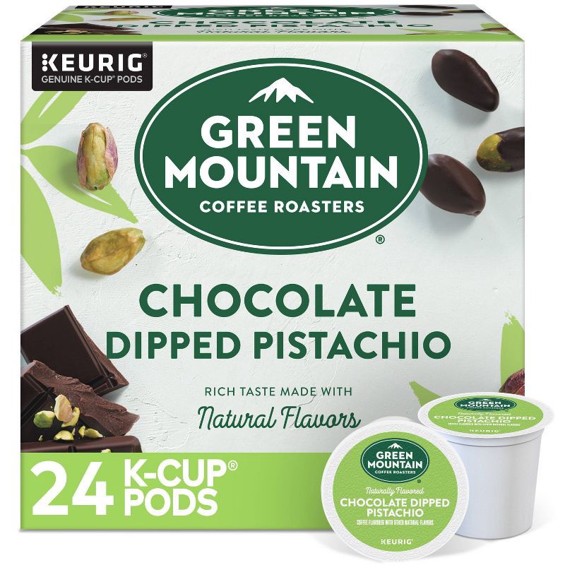 slide 1 of 8, Green Mountain Chocolate Dipped Pistachio Light Roast Coffee Pods - 24ct, 7.9 oz, 24 ct