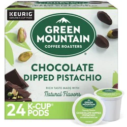 Green Mountain Chocolate Dipped Pistachio Light Roast Coffee Pods - 24ct