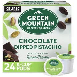 Green Mountain Chocolate Dipped Pistachio Light Roast Coffee Pods - 24ct