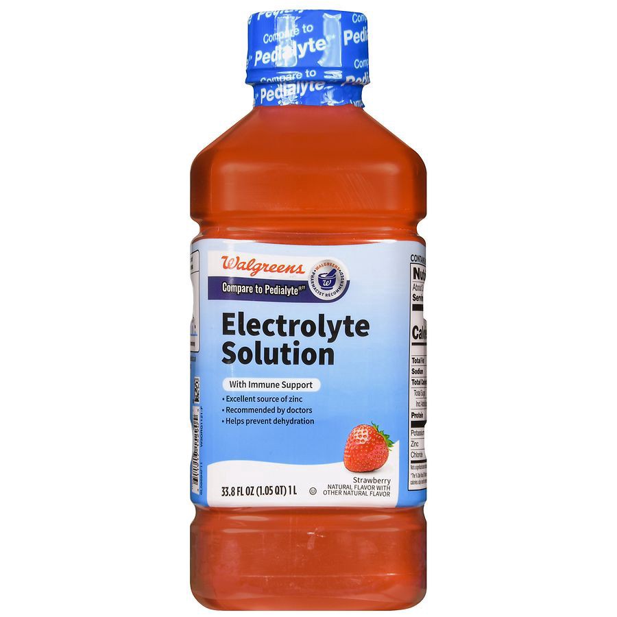 slide 2 of 5, Walgreens Pediatric Oral Electrolyte Solution with Zinc Strawberry, 33.8 oz