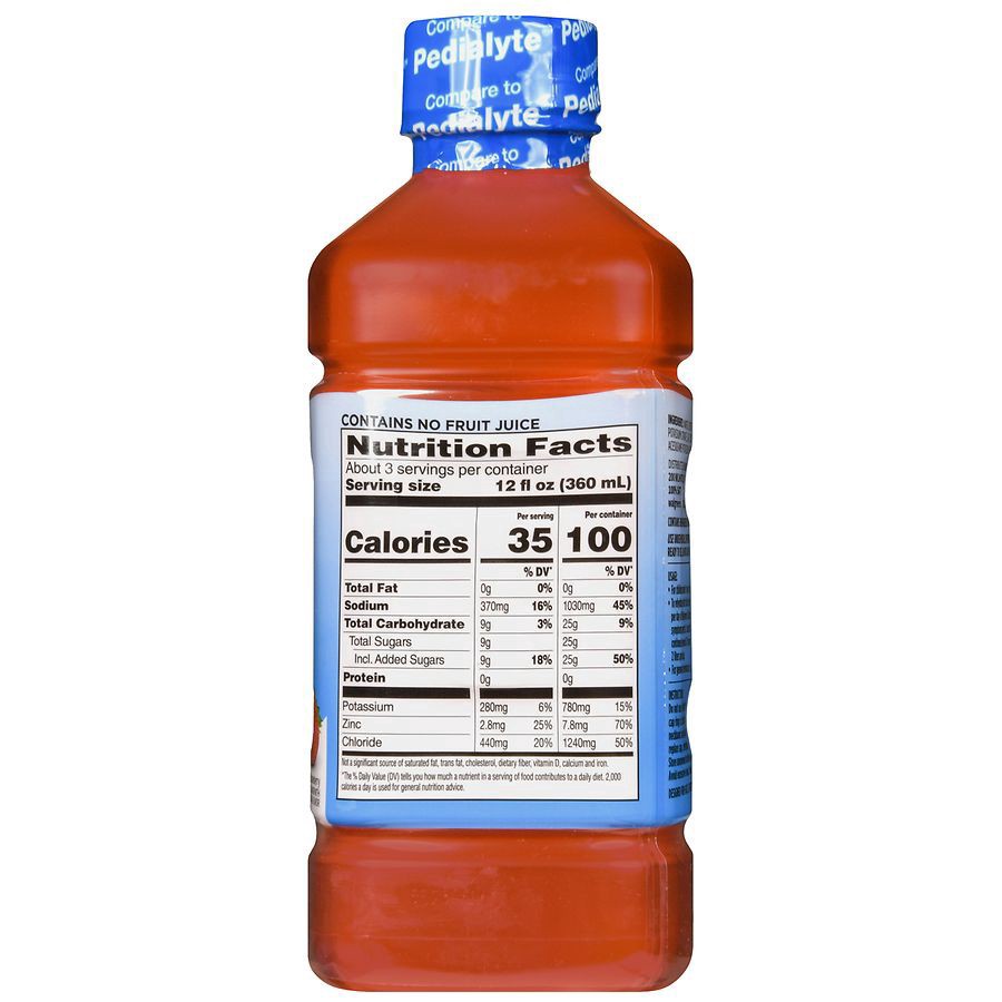 slide 4 of 5, Walgreens Pediatric Oral Electrolyte Solution with Zinc Strawberry, 33.8 oz
