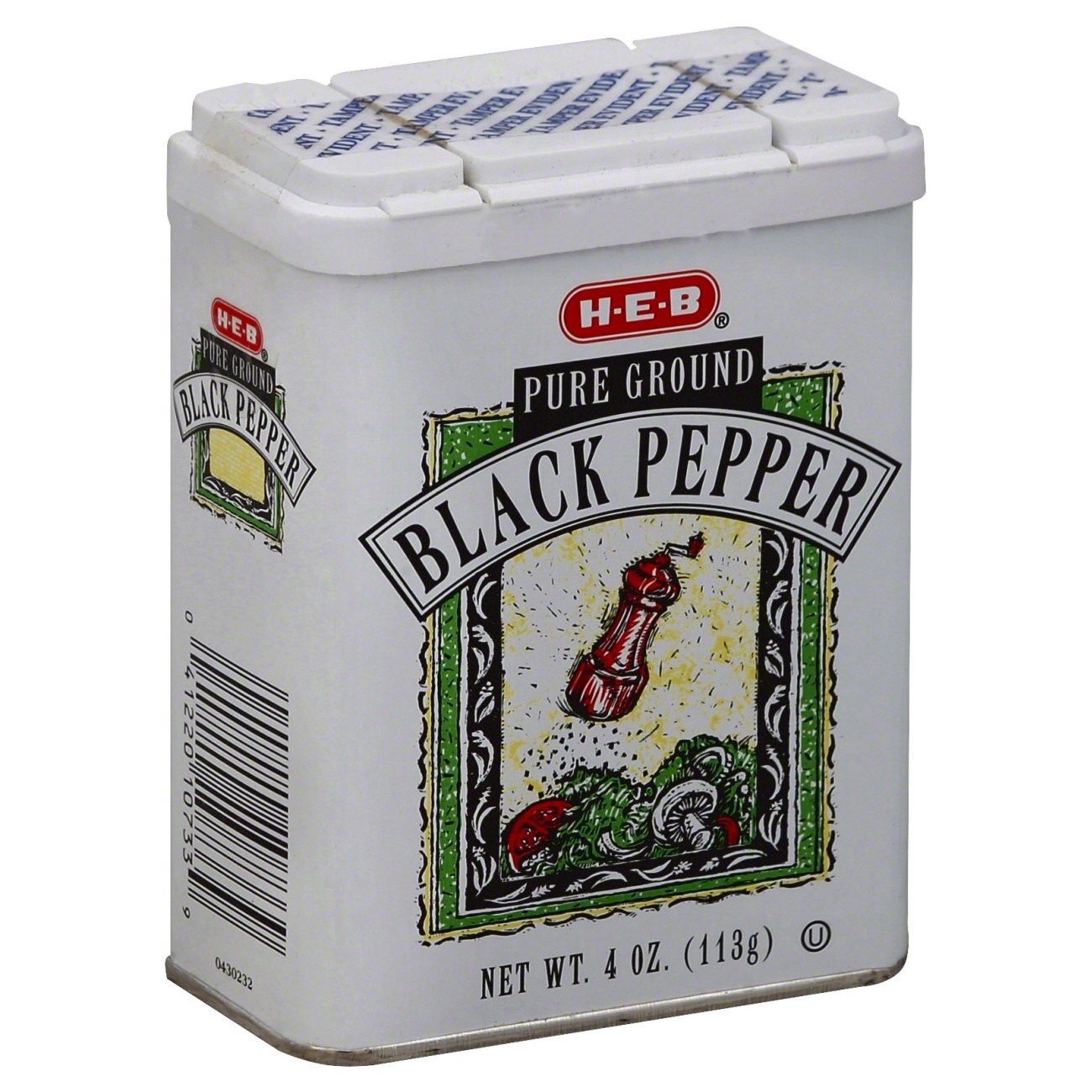 slide 1 of 1, H-E-B Pure Ground Black Pepper, 4 oz