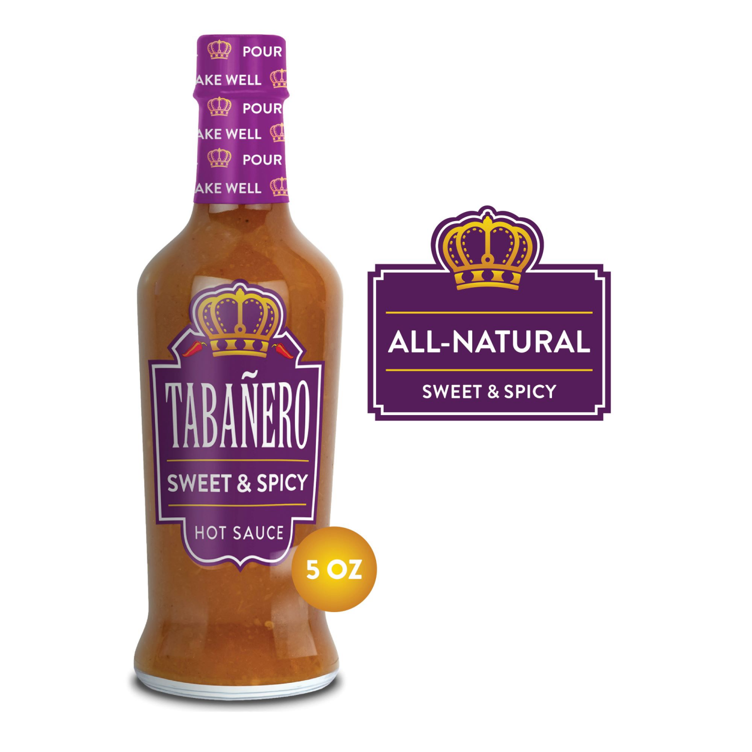 slide 2 of 3, Tabanero Spicy Agave Hot Sauce 5 oz, 5 oz