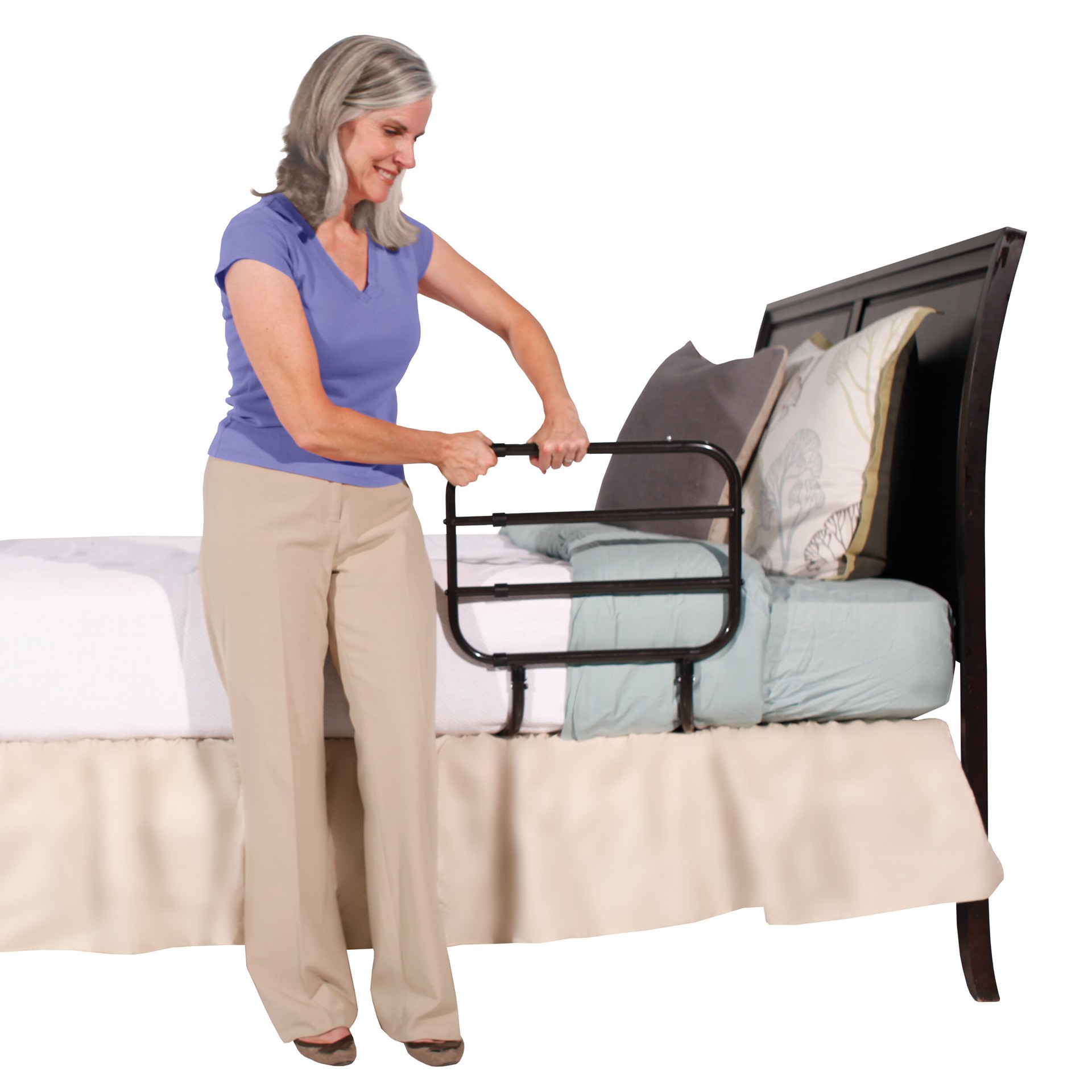 slide 2 of 5, Able Life Bed Assist Rails - Black, 1 ct