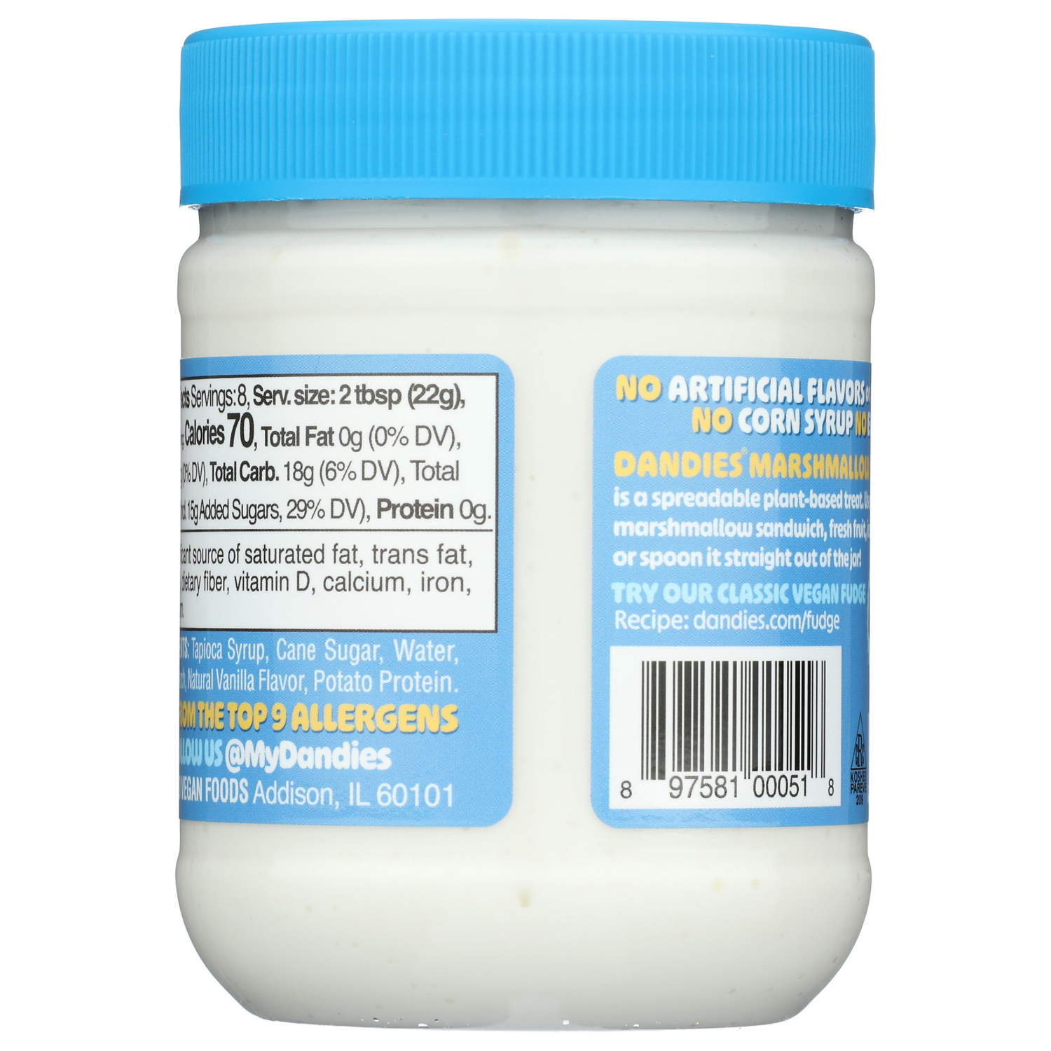 slide 3 of 4, Dandies Marshmallow Cream, 6.7 oz