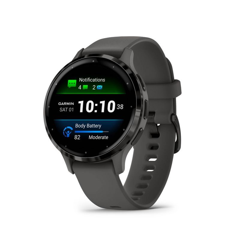 slide 1 of 7, Garmin Venu 3S Smartwatch Pebble Gray and Slate, 1 ct