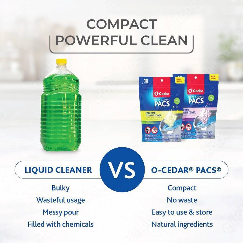 slide 4 of 8, O-Cedar EasyWring Spin Mop System - Citrus/Lavender - 20ct, 20 ct