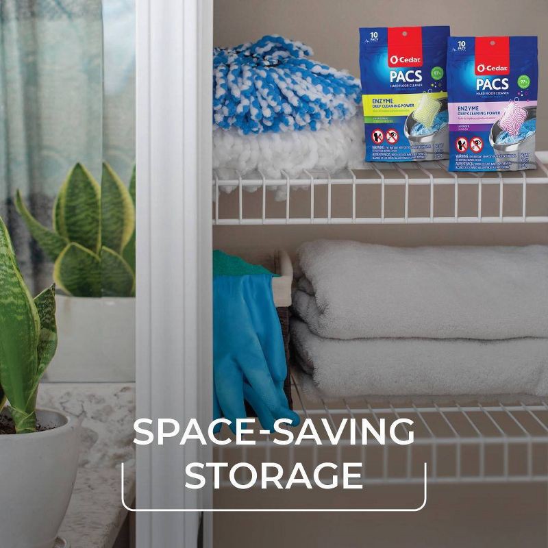 slide 6 of 8, O-Cedar EasyWring Spin Mop System - Citrus/Lavender - 20ct, 20 ct