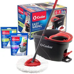 O-Cedar EasyWring Spin Mop System - Citrus/Lavender - 20ct: Metal Handle