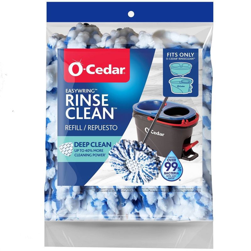 slide 1 of 10, O-Cedar RinseClean Deep Clean Mop Head Replacement, 1 ct