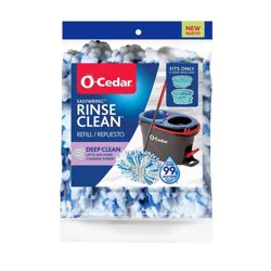 O-Cedar RinseClean Deep Clean Mop Head Replacement: Microfiber, Reusable, Multi-Surface