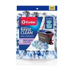 O-Cedar RinseClean Deep Clean Mop Head Replacement: Microfiber, Reusable, Multi-Surface