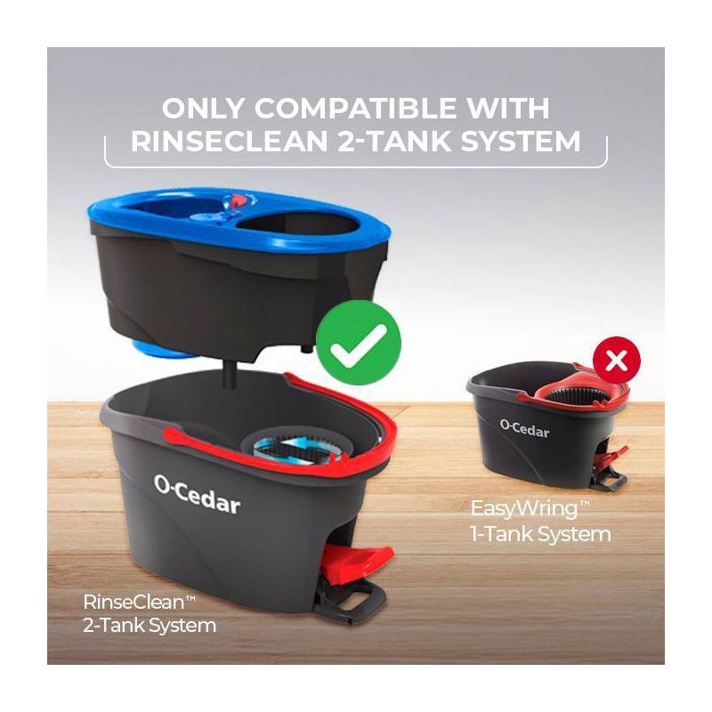 slide 2 of 10, O-Cedar RinseClean Deep Clean Mop Head Replacement - 2pk, 2 ct