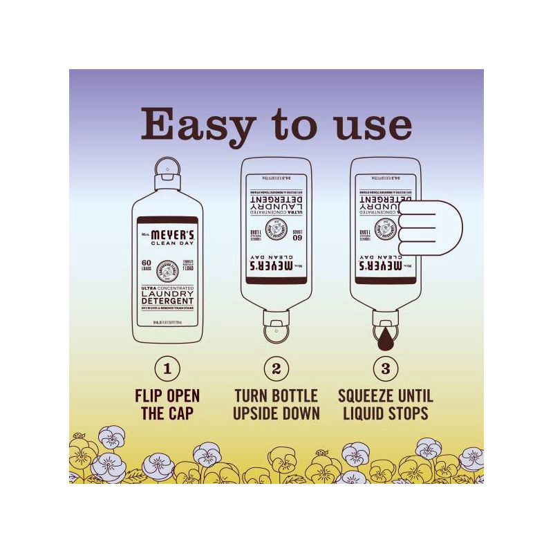 slide 5 of 7, Mrs. Meyer's Clean Day Compassion Flower Ultra Concentrated Laundry Detergent - 24.3 fl oz, 24.3 fl oz