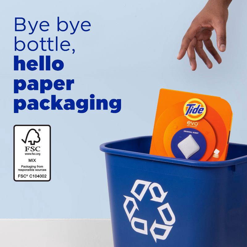 slide 4 of 10, Tide Evo Original Laundry Detergent Tiles - 22ct, 22 ct