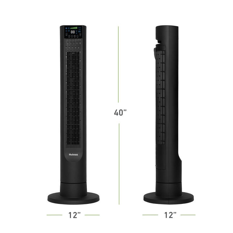slide 8 of 12, Holmes 40' Breeze Max Tower Oscillating Fan with Clean Breeze, 1 ct