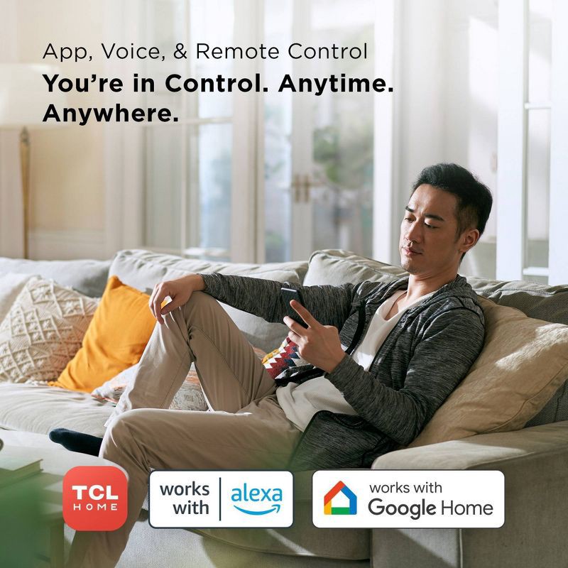 slide 4 of 9, TCL 5100 BTU SACC (8,500 BTU ASHRAE) Smart Portable Air Conditioner Fan & Dehumidifier (H5P44W): AC Unit for 100-300 sq. ft., 1 ct