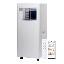 TCL 5100 BTU SACC (8,500 BTU ASHRAE) Smart Portable Air Conditioner Fan & Dehumidifier (H5P44W): AC Unit for 100-300 sq. ft.