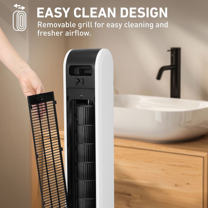 slide 4 of 12, Holmes 40' Wi-Fi Tower Oscillating Fan with Clean Breeze, 1 ct