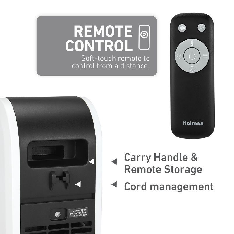 slide 7 of 12, Holmes 40' Wi-Fi Tower Oscillating Fan with Clean Breeze, 1 ct