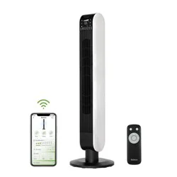 Holmes 40' Wi-Fi Tower Oscillating Fan with Clean Breeze