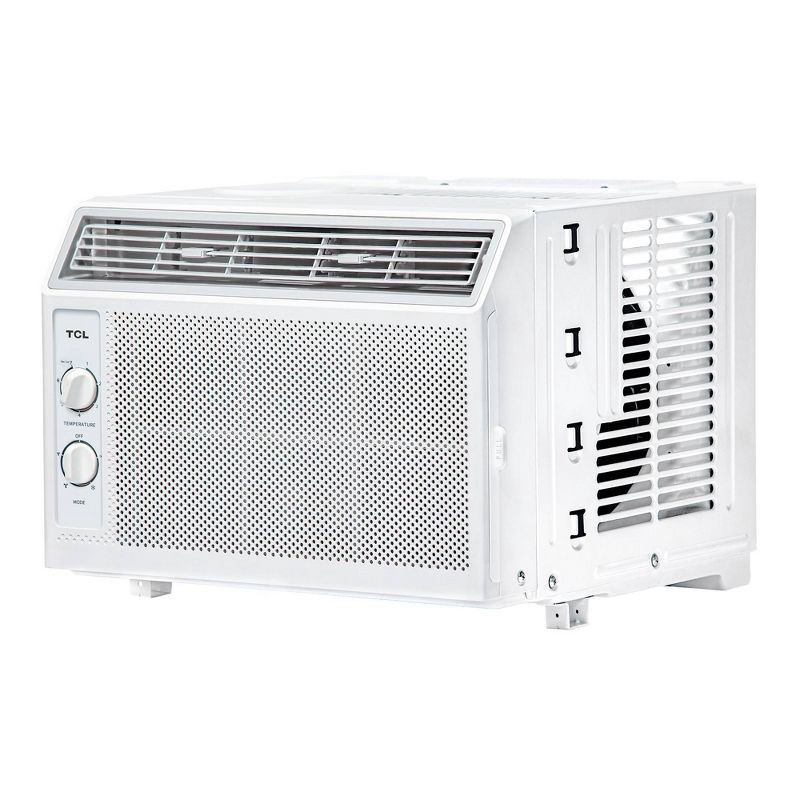 slide 1 of 8, TCL 5000 BTU Window Air Conditioner 150sf.ft Reusable Filter Compact Design (H5W33M): 2 Speeds, 115V, 6ft Cord, 6 ft