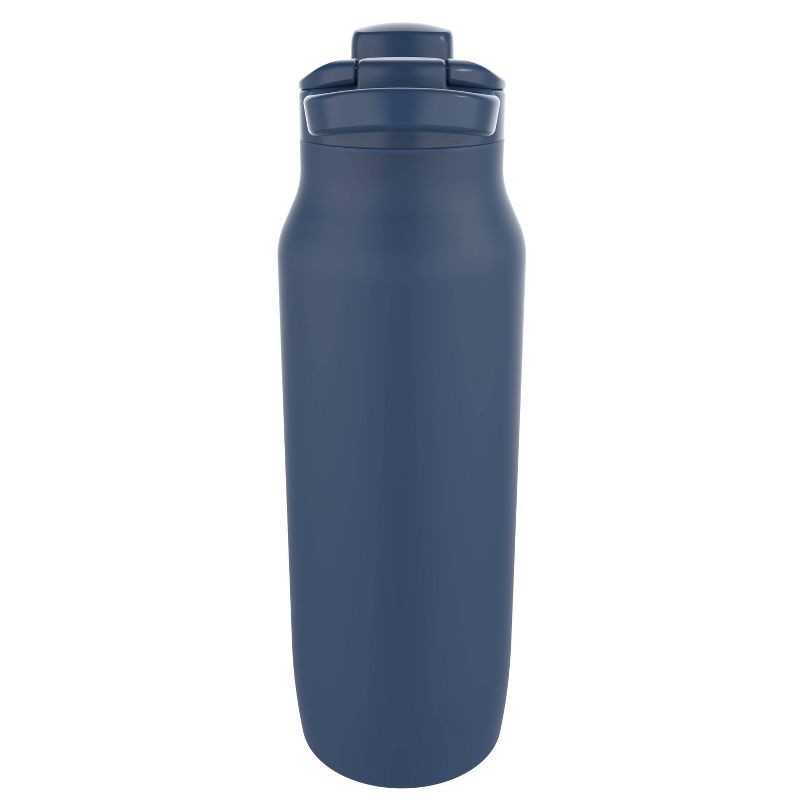slide 2 of 7, Zak Designs 24 fl oz Stainless Steel Chug Water Bottle Navy Blue: Insulated Reusable Metal Drinkware for All Ages, 24 fl oz