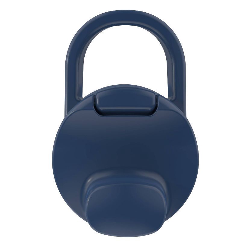 slide 3 of 7, Zak Designs 24 fl oz Stainless Steel Chug Water Bottle Navy Blue: Insulated Reusable Metal Drinkware for All Ages, 24 fl oz