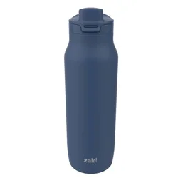 Zak Designs 24 fl oz Stainless Steel Chug Water Bottle Navy Blue: Insulated Reusable Metal Drinkware for All Ages