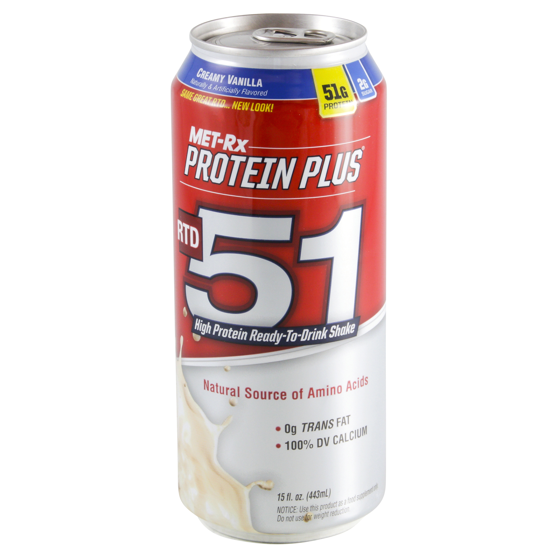 slide 1 of 4, MET-Rx RTD 51 Creamy Vanilla Protein Shake, 12 ct