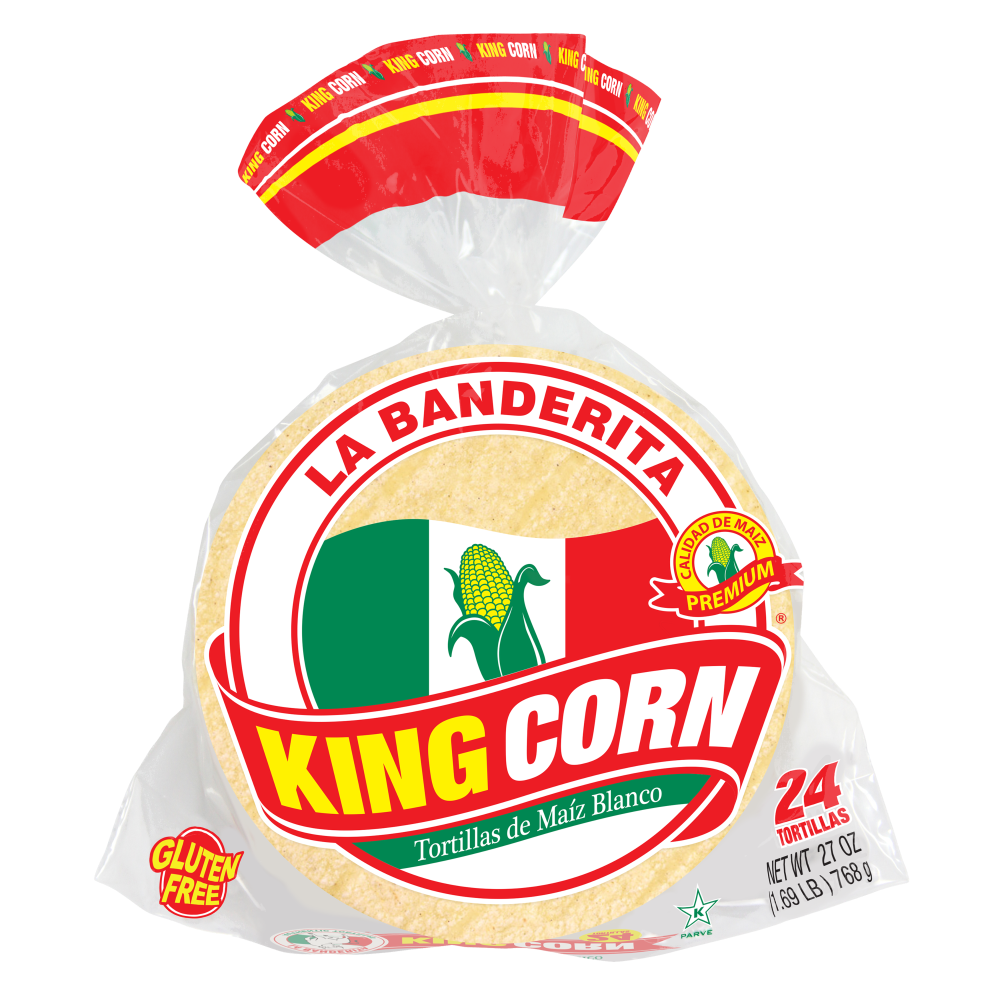slide 1 of 2, La Banderita King Corn Tortillas, 24 ct